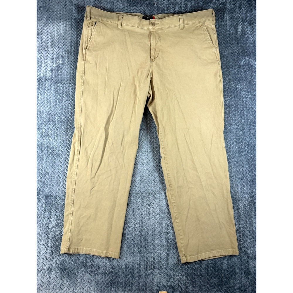 Dockers Smart 360 Flex Straight Pants Mens 42‎ Khaki Cotton Stretch Mid Rise